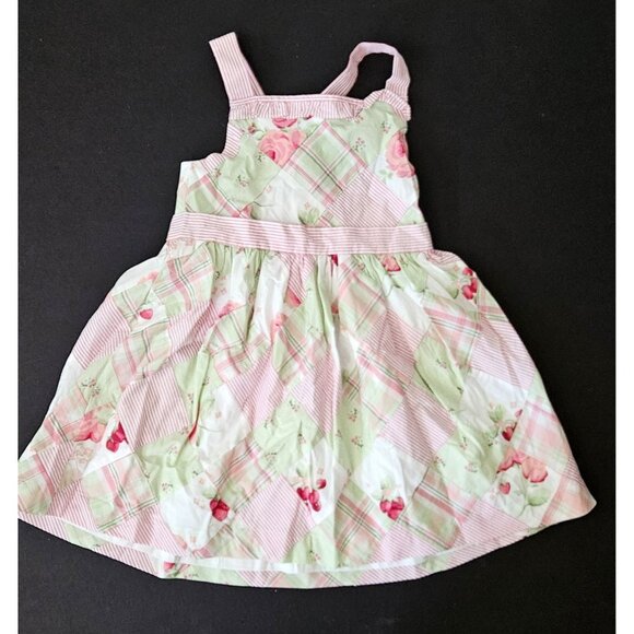 Janie & Jack 5 NWT Strawberry Fields Patchwork Dress - Picture 1 of 4